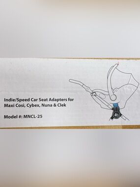 Bumbleride Indie/Speed Adapter 
Maxi Cosi/ Nuna / Cybex/ Clek - MNCL-25B